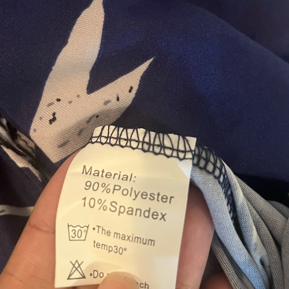 Wneedu Women's Summer Button Down Casual Beach Cover Up Dress sz S - Picture 9 of 9